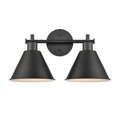 Elk Home Abbington 17.5'' Wide 2-Light Vanity Light - Matte Black 68271/2